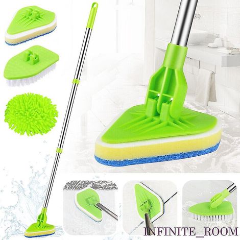 Kit de nettoyage multifonctionnel pour carrelage et sols de salle de bain/douche, balai et serpillère. (1/5)
