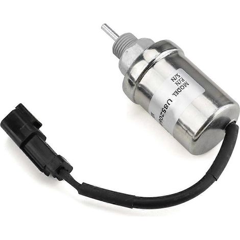 Électrovanne d'arrêt de carburant 12 V 185206452 U85206520 U85206452 pour moteur Caterpillar 3011C 3013 Perkins 402D-SFYGV (1/5)