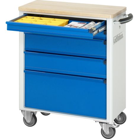 Werkstattwagen Buchenplatte H860xB700xT350mm lichtgrau/blau RAU (1/3)