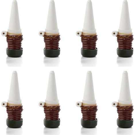 Lot de 8 d'irrigation Distributeur d'eau automatique pour Céramique Chambre Plante d'irrigation Pointes bonsaï plantes fleurs (1/5)