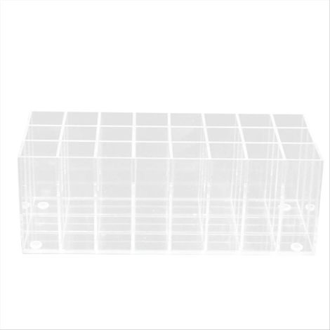 Boîte de rangement pour rouges à lèvres à 24 compartiments, contenant pour gloss et vernis à ongles (1/5)