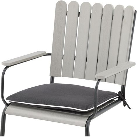 Holmsund Sitzkissen für Gartenstuhl grau.
