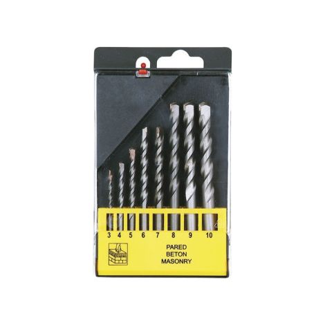 Juego de brocas para muros profesional de 5 u 8 unidades                 L 4-5-6-8-10 mm Rosca Fil. 5