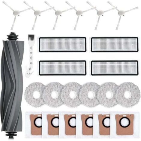 Zubehörset für 18-Zoll-Staubsauger Dreametech L10s Ultra / L10 Ultra, beinhaltet 1 Hauptdüse, 4 HEPA-Filter, 6 Seitendüsen, 6 Sprühwannen und 1 Sprühdüse. (1/4)