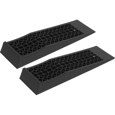 1 Paire de Cales de Levage Auto pour Entretien Véhicule, Rampe Universelle pour Pneus Jusqu'à 4400 Livres (1/5)