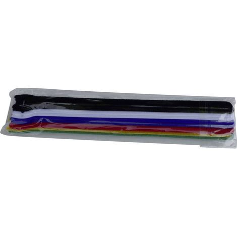 TRU COMPONENTS 804-06-Bag Fascette a strappo per raggruppare Lato morbido e lato rigido (L x L) 250 mm x 13 mm Colorato (1/5)