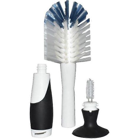 Lot de 2 brosses à ventouse pour biberons et tétines, brosse multi-usages pour tasses à laver, brosse à ventouse verticale (1/5)