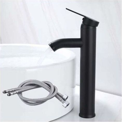 Green Mobility-Robinet Mélangeur Salle De Bain Noir Mitigeur Eau Chaude Froide Tête Dragon Surface Anti Froid (1/4)