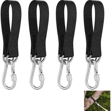 Hammock Straps, Tree Swing Attachment, Reinforced Hanging Straps for Garden, Outdoor Hanging Chair, Stable Mounting Kit with Secure Buckles, Durable Versatile Use (1/5)