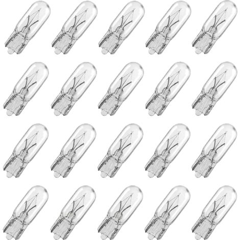 20 Ampoules LED T5 W1.2W 12V Voiture Tableau de Bord Blanc (1/5)