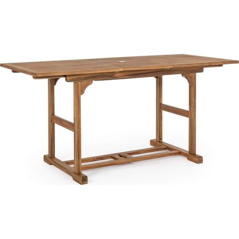 Tavolo da giardino in legno di acacia allungabile 70x120-160 Noemi YES (1/5)