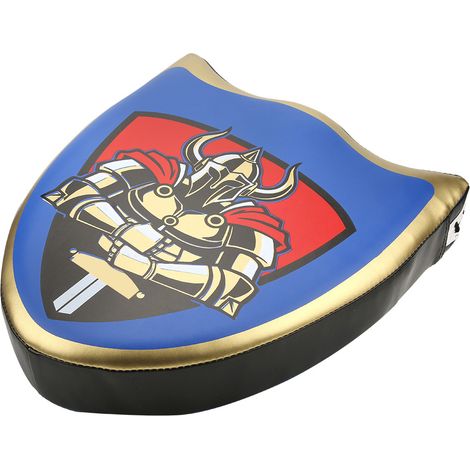 Accessoires de déguisement pour enfants : Taekwondo, boxe, combat, chevalier, bouclier et épée, bleu. (1/5)