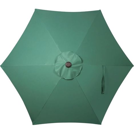Fundas de repuesto para sombrillas de 3 m – 6 brazos, tejido de poliéster resistente a los rayos UV, compatibles con toldos de jardín estándar.