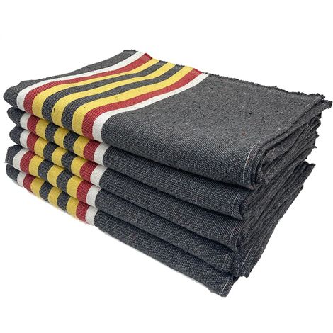 Lot de 5 Couvertures Epaisses de Protections de Meubles pour le Déménagement, Transport et Stockage- 150 x 200 cm - 410 gr/m² - couverture 100% Textile Recyclé - Fabrication Francaise