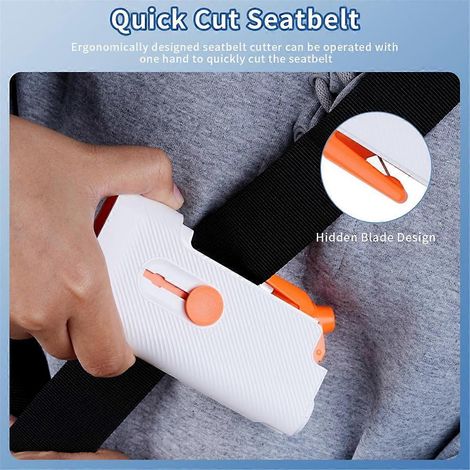 Brise-vitre coupe-ceinture de sécurité avec brosse de nettoyage (1/5)