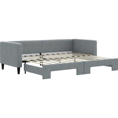 Maison Exclusive - Divano Letto con Letto Estraibile Grigio Chiaro 80x200 Tessuto