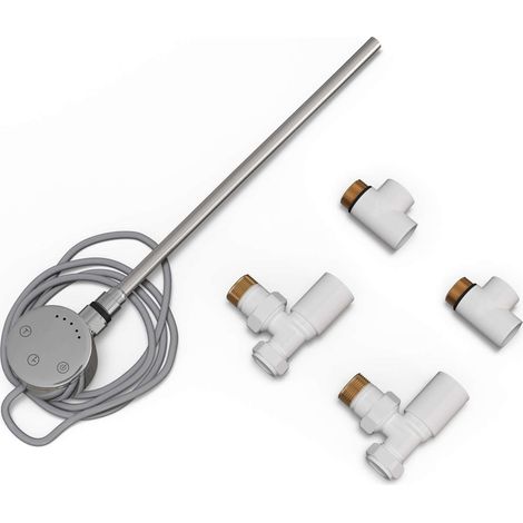 Talus - Dual Fuel Towel Rail Kit 300w Touch Thermostatic White