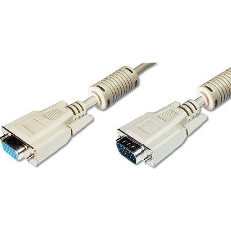 ASSMANN Electronic VGA 1.8m cable VGA 1,8 m VGA (D-Sub) Beige - Cables VGA (1,8 m, VGA (D-Sub), VGA (D-Sub), Beige, Níquel, 1 pieza(s)) (1/3)