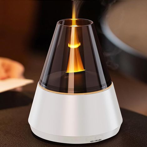 Diffuseur Huiles Essentielles Parfum Maison avec LumièRe LED 7 Couleurs, Humidificateur d'air Chambre, Aromathérapie Difusor Huile Essentielle éLectrique 3 Minuteries pour Chambre, blanc