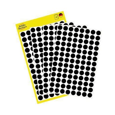 Avery Zweckform Markierungspunkt 3009 8mm schwarz 416 St./Pack. (1/5)