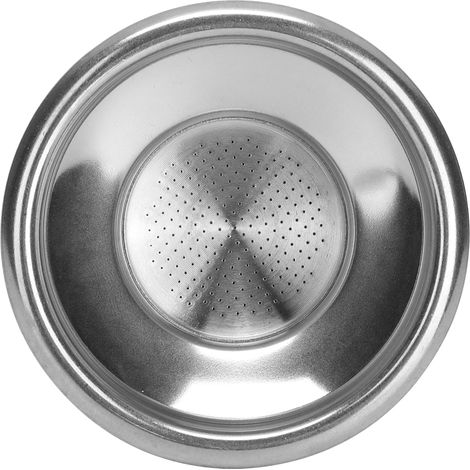 Filtre double couche 58 mm pour machine à café semi-automatique, porte-filtre à poignée sans fond (doses individuelles) (1/5)