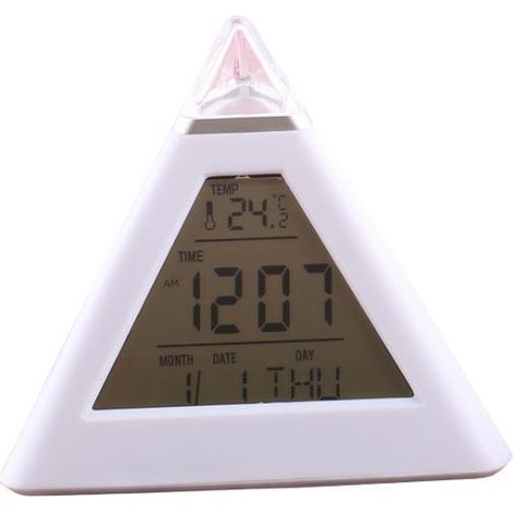 Couleur LED Digital Transform Clock table numérique gadget thermomètre nuit lumineux cube LCD Clock (1/5)
