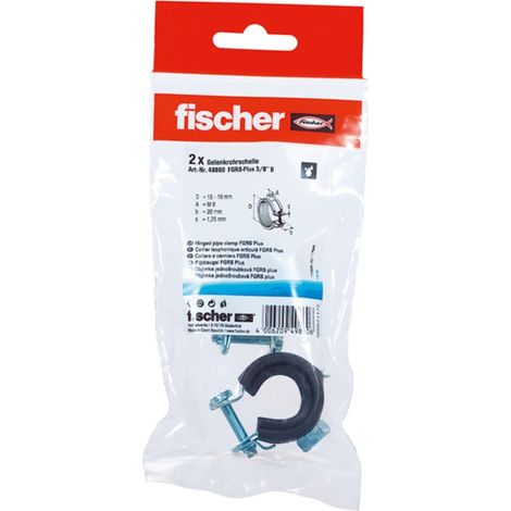fischer Collier articulé pour tuyaux FGRS Plus 3/8" B (2) 10 pièces (1/3)