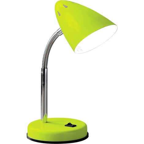 Interiors by Premier Green Table Lamp for Work Desk, Desk Lamp with Conical Lamp Head, Long Lasting Iron Bedside Lamp (1/5)