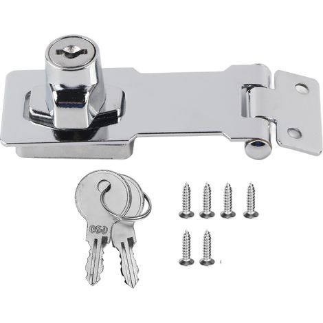 Cerradura de pestillo para puerta doméstica, aleación de zinc, antirrobo, cerradura de pestillo para armario de seguridad, herrajes y accesorios para cerraduras de pestillo de cajones (1/5)