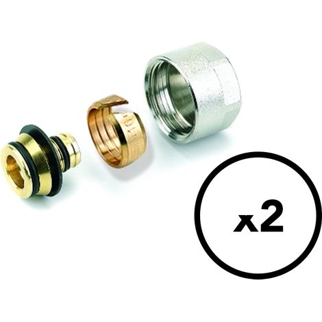 COMAP Raccord à compression pour tube PER 3/4"E - 16x1,5 - Finition nickelée - A731001001 (1/4)