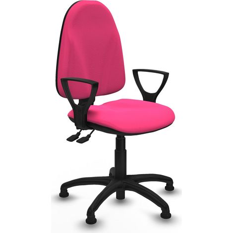 piqueras-y-crespo BFN01RT Silla de oficina rosa confortable (1/3)