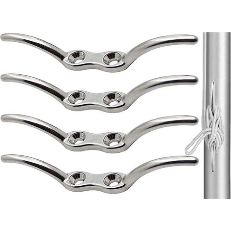 Pince de fixation marine en acier inoxydable pour corde et câble, attache de pont et mât pour bateau, yacht, auvent, terrasse, amarrage, voile et installations nautiques (1/5)