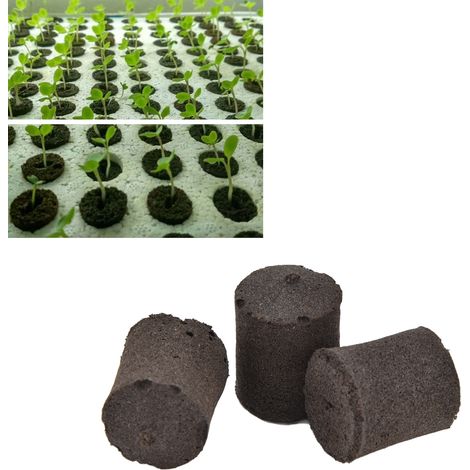 50 unités/vente de substrat hydroponique pour bouturage de fleurs, légumes-feuilles, fruits et blocs de tourbe pour semis, 24 x 32 mm (1/5)