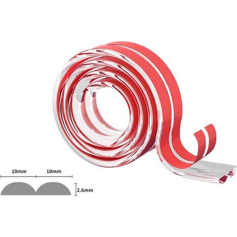 Transparenter PVC-Antikollisionsstreifen, unsichtbarer Eckaufkleber, verdickter Kantenschutzstreifen – 3 Meter, 20 mm breit (1/5)