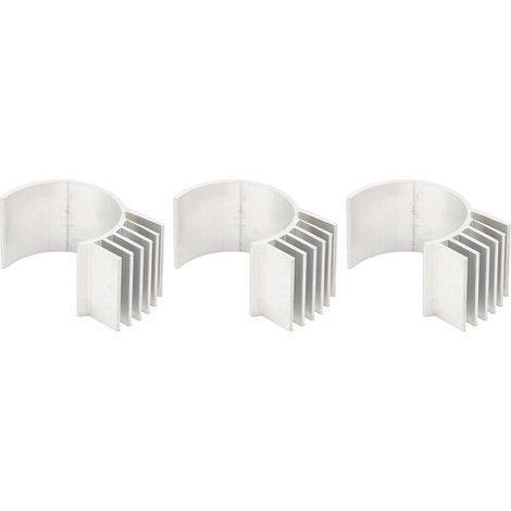 3 Pièces Dissipateur Thermique en Alliage d'Aluminium pour Moteur Électrique RC 260 370, Refroidissement Argenté pour Amélioration de Performance (1/5)