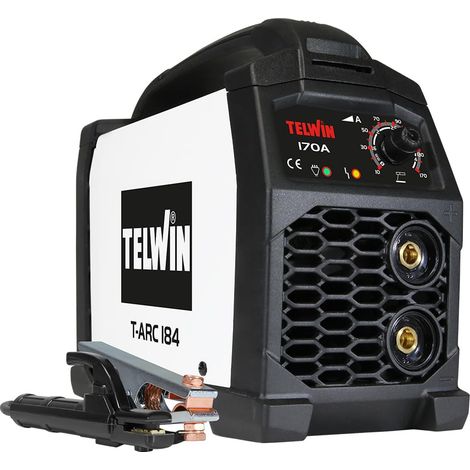 Telwin T-Arc 184 Saldatrice Inverter 170A MMA ad Elettrodo – Macchina per Saldatura Portatile con Accessori Inclusi, Compatta e Facile da Usare, per Lavori di Manutenzione e Fai-da-Te domestici, 230V (1/5)