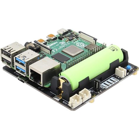X703 18650 UPS Shield Hat for 4 8GB/4GB/2GB Ultra-compact Auto Power On NOT supports software safe shutdown (1/5)