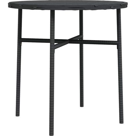 Maison Exclusive - Tavolino da Tè Nero 45 cm in Polyrattan (1/5)