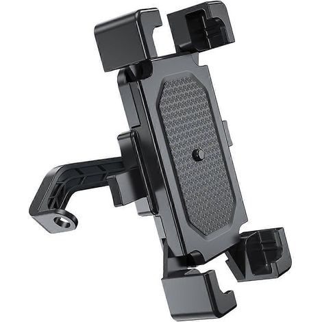 Support de téléphone portable pour motos et véhicules électriques (fixation sur rétroviseur)-14.4X13.3cm-Black (1/3)