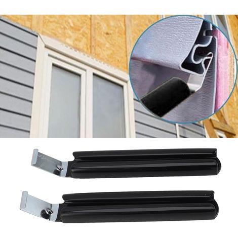 Outil de Démontage de Bardage Vinyl - Paquet de 2 Pièces - Lame 7 Pouces Acier - Longue Manche Extra pour Installation et Réparation (1/5)