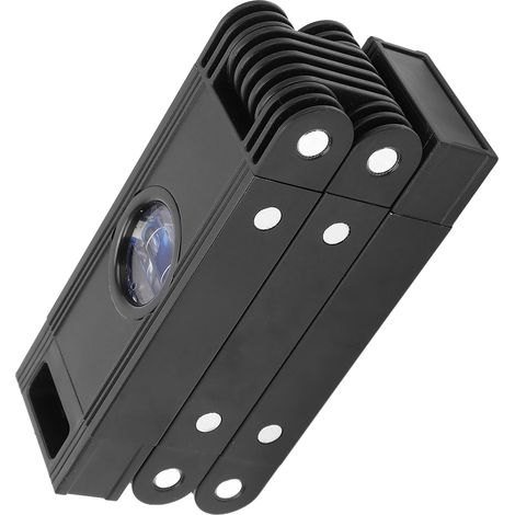 Niveau magnétique pliable à 3 sections, flexible et multi-angles, outil de mesure pour le travail du bois, noir (1/5)