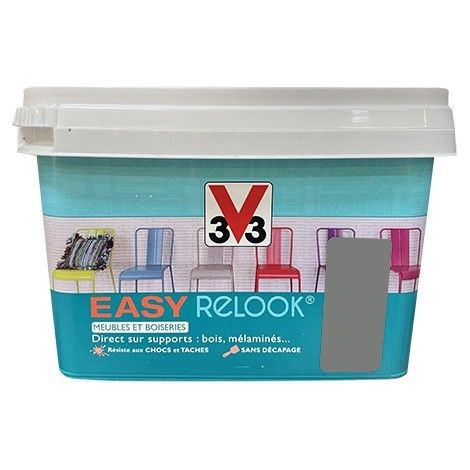 V33 Vernis Easy Relook Gris tamisé 0,5 L