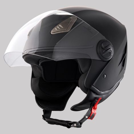 Casque Moto 3/4, Bluetooth Intégré, Écran Interchangeable, ABS Haute Densité, Homologué DOT, Confortable pour Adulte et Jeune (1/5)