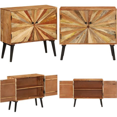 Buffet Bois de manguier massif 85x30x75 cm - Buffet bois massif - Rangement bois (1/5)