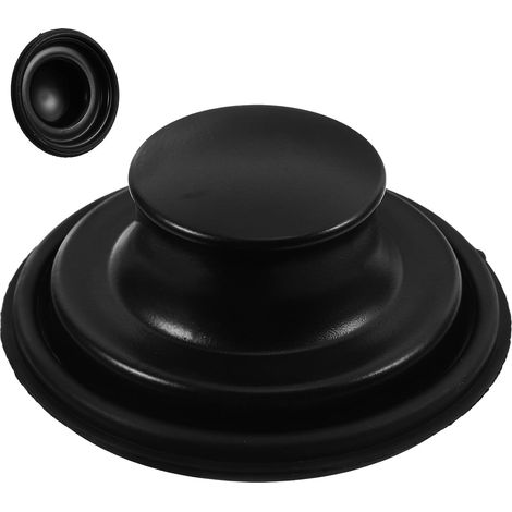Bouchon d'évier, inox, noir, pour broyeur de déchets (1/5)