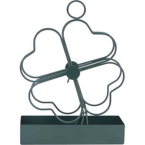 Tragbarer, spiralförmiger Mückenschutzhalter in Form eines vierblättrigen Kleeblatts, für den Innen- und Außenbereich.