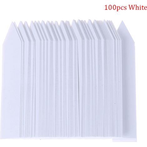 100 étiquettes de marquage en plastique pour plantes, 10 x 2 cm (1/5)
