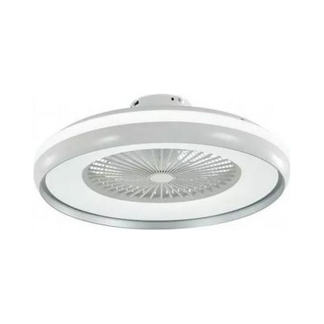 Ventilatore LED da Soffitto a Scatola con Motore a Corrente Alternata da 50W e Telecomando 3in1 Colore Grigio (1/5)
