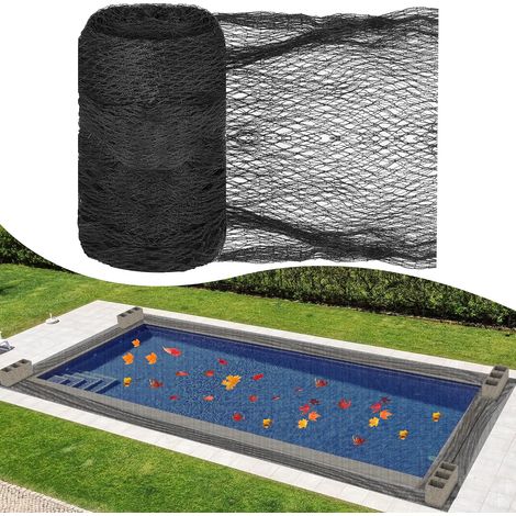 (noir, 6x12m) Bâche de protection en polyéthylène haute densité pour un nettoyage étincelant dans les piscines creusées (1/5)