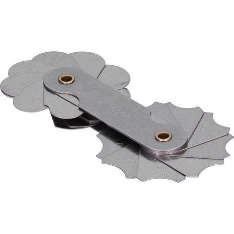 Jauge de filetage universelle en acier inoxydable, mesure métrique et impériale, outil de contrôle de pas de vis R7-14.5MM (1/5)